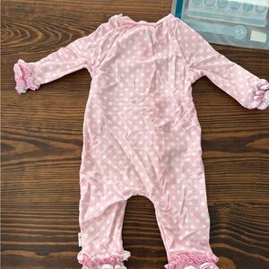 Pink Polka Dot Kids One Piece